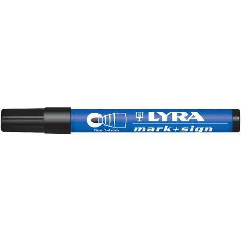 Маркер перманентный с круглым наконечником 1,5-3 мм синий LYRA