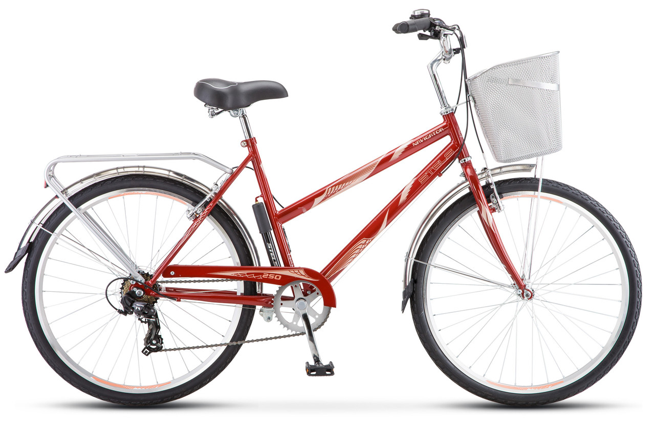 Stels navigator 250 Lady 26" Z010 красный дорожный велосипед