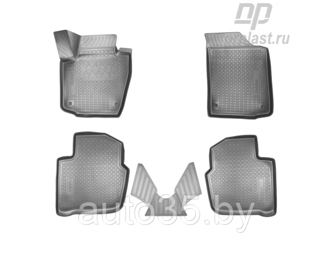 Коврики салонные для Seat Toledo IV (NH) 3D (2012-2019)\ Skoda Rapid (NH) 3D (2013)