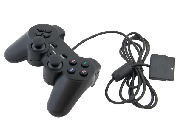 Проводной геймпад ps2(dualshock Sony Playstation 2) controller analog черный - фото 1 - id-p119498292