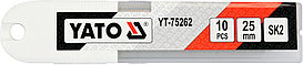 Лезвия запасные 25мм [10шт.] SK2H "Yato" YT-75262, фото 2