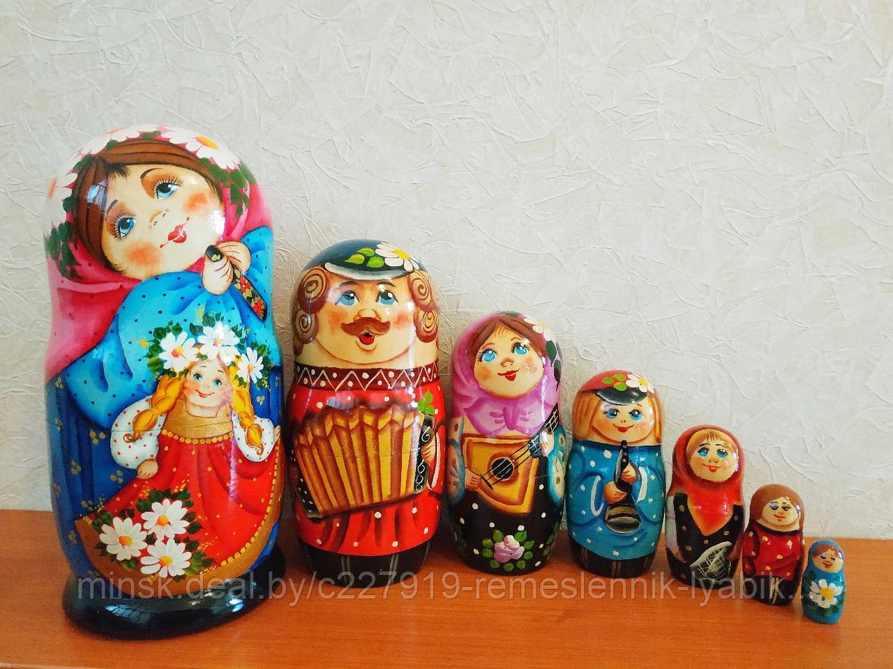 Матрёшка на 7 частей! Ручная работа!