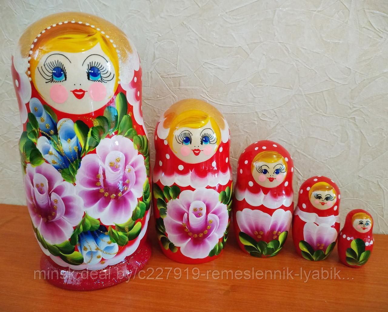 Матрёшка на 5 частей! Ручной работы!