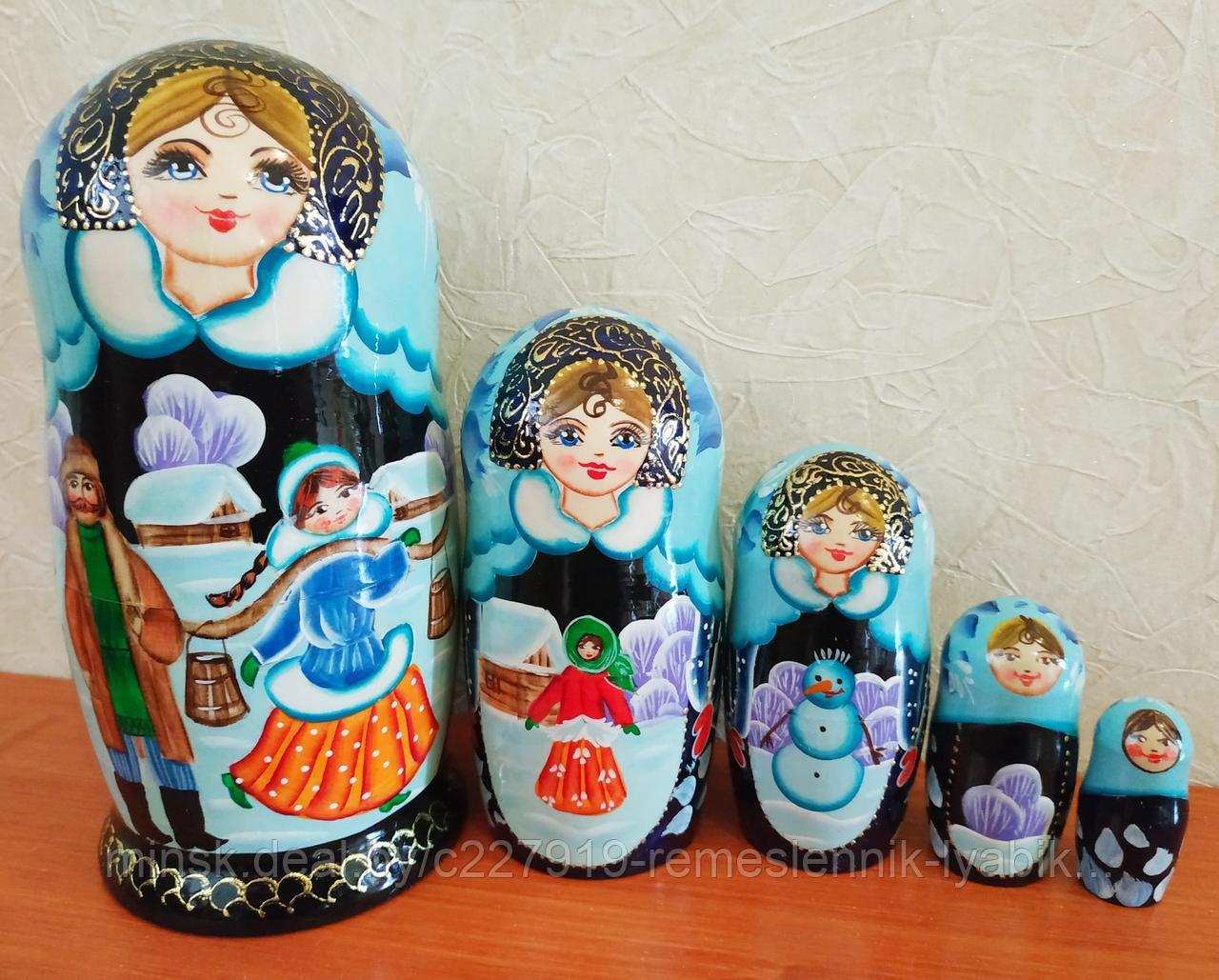 Матрёшка на 5 частей! Ручной работы!