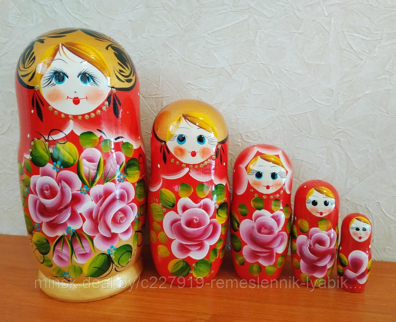 Матрёшка на 5 частей! Ручной работы!