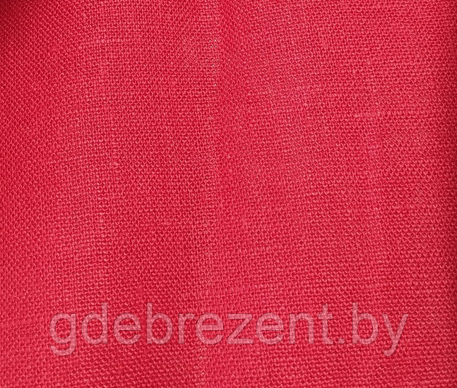 Ткань льняная постельная #1309 (красный)