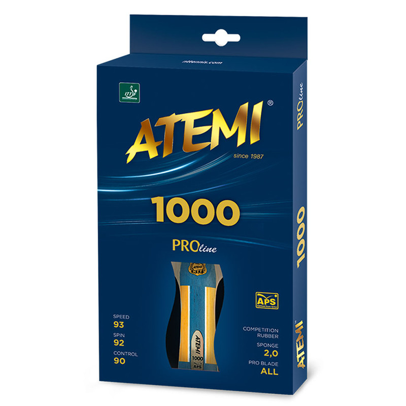 Ракетка для настольного тенниса Atemi Pro 1000 - фото 1 - id-p95004748