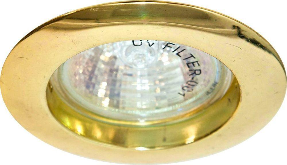 Точечный светильник Feron DL307 потолочный MR16 G5.3 золотистый