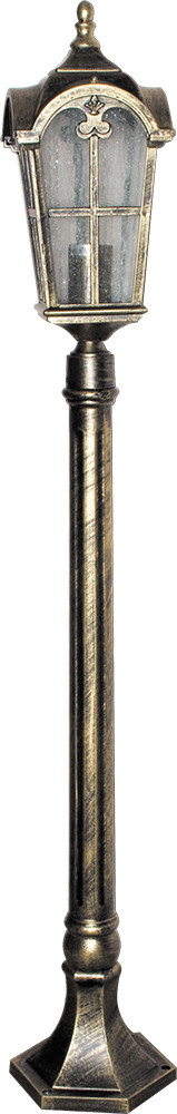 Светильник садово-парковый, серии «Кастелло» (малые FERON PL107 1*60W, E27, цвет черное золото