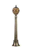 Уличный светильник столб PL3706 «Версаль» малый Feron (1100мм) черное золото