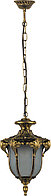 Светильник подвесной садово-парковый PL4044 «Флоренция» Feron IP44, черное золото,