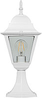 Светильник садово-парковый Feron 4104 четырехгранный на постамент белый