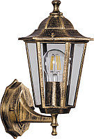 Настенный светильник (НБУ 11125) FERON 6101 1*60W, E27, 230V, IP44, цвет черное золото, 6-и