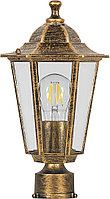 Светильник садово-парковый, серии «Классика» (НТУ) FERON 6103 1*60W, E27, 230V, IP44, цвет черное золото, 6-и