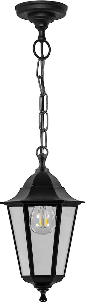 Уличный подвесной светильник фонарь НСУ 06-60-001 IP44, черный