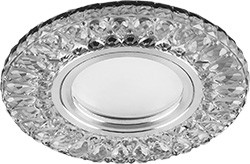Точечный светильник с белой LED подсветкой Feron CD906 потолочный MR16 G5.3 белый