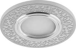 Точечный светильник с белой LED подсветкой Feron CD951 потолочный MR16 G5.3 белый матовый