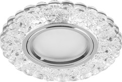 Точечные светильники с белой LED подсветкой Feron CD939 потолочный MR16 G5.3 прозрачный