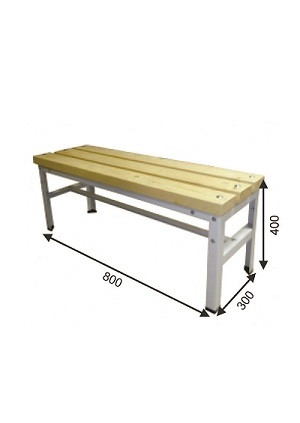 Скамейка с деревянным покрытием длиной 800мм (3 бруска) - фото 1 - id-p119538529