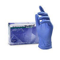 Перчатки нитриловые неопудренные одноразовые Sempermed Sapphire, 200 шт./уп. голубой, Sapphire(работаем с юр