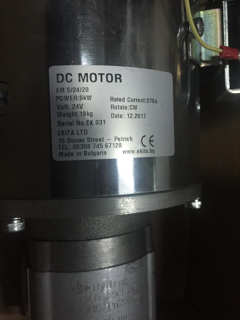 Электродвигатель в сборе DC 24V D-150 5.0kW/SW180-448L/20A8.2x110G Lohr F00250742 скотовозки HESSELMAN AB MADE - фото 1 - id-p119630575