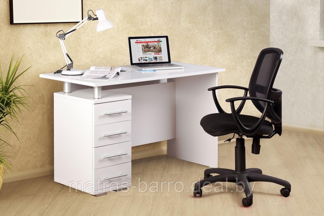 Письменный стол КСТ-106.1 белый (универсальная сборка) - фото 3 - id-p119669470