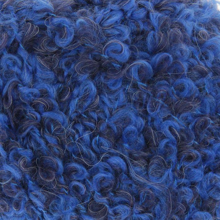 Буклированная 700- мулине т.синее