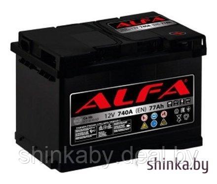 Автомобильный аккумулятор ALFA Hybrid 77 R (77 А·ч)