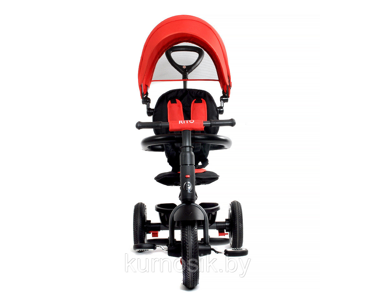 Детский велосипед трехколесный QPlay Rito, колеса 10\8 (складной) арт.QA6 Красный - фото 4 - id-p119720108