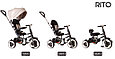 Детский велосипед трехколесный QPlay Rito, колеса 10\8 (складной) арт.QA6 Бирюзовый, фото 6