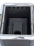 Чугунная банная печь "Сибирь-18" конвекционная с панорамной дверцей, фото 3