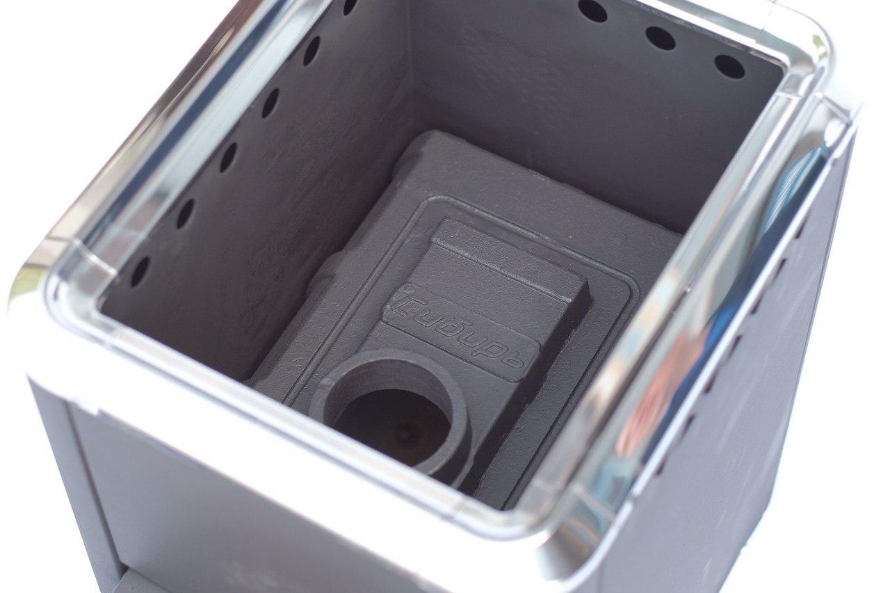 Чугунная банная печь "Сибирь-18" конвекционная с чугунной топочной дверцей - фото 3 - id-p119730962