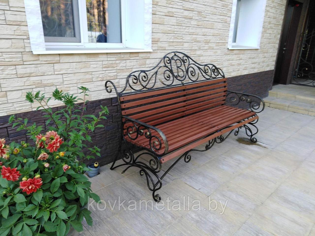 Скамейка садовая "Краков" - фото 1 - id-p119737115