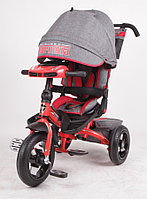 Детский велосипед трехколесный Trike Super Formula, колеса 12\10 (поворотное сиденье) Серо-красная