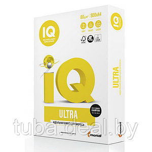 Бумага IQ Ultra класс А+, А4, 80 г/м2, 500л., белизна 168% CIE