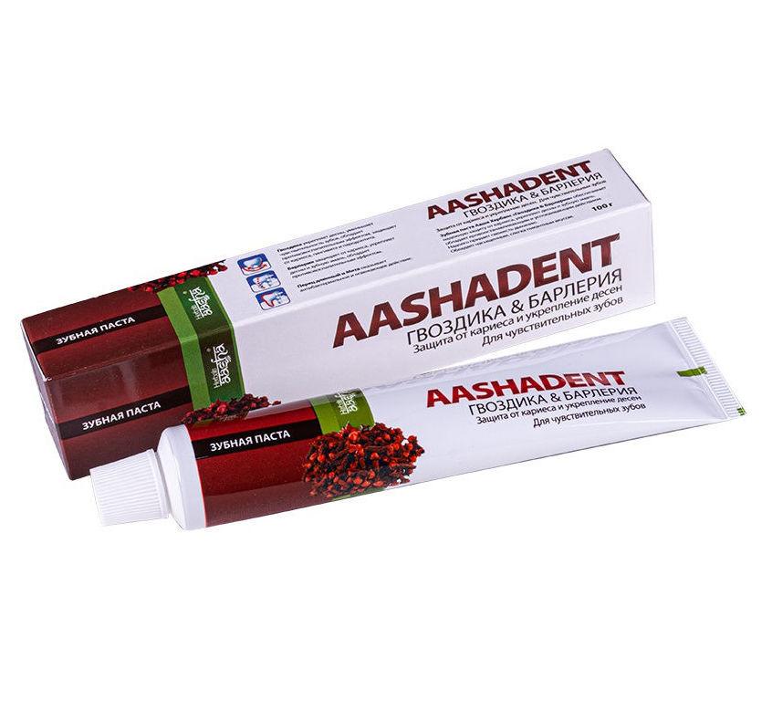 Зубная паста Aashadent Гвоздика-Барлерия, 100 гр Aasha Herbals - фото 1 - id-p119744968