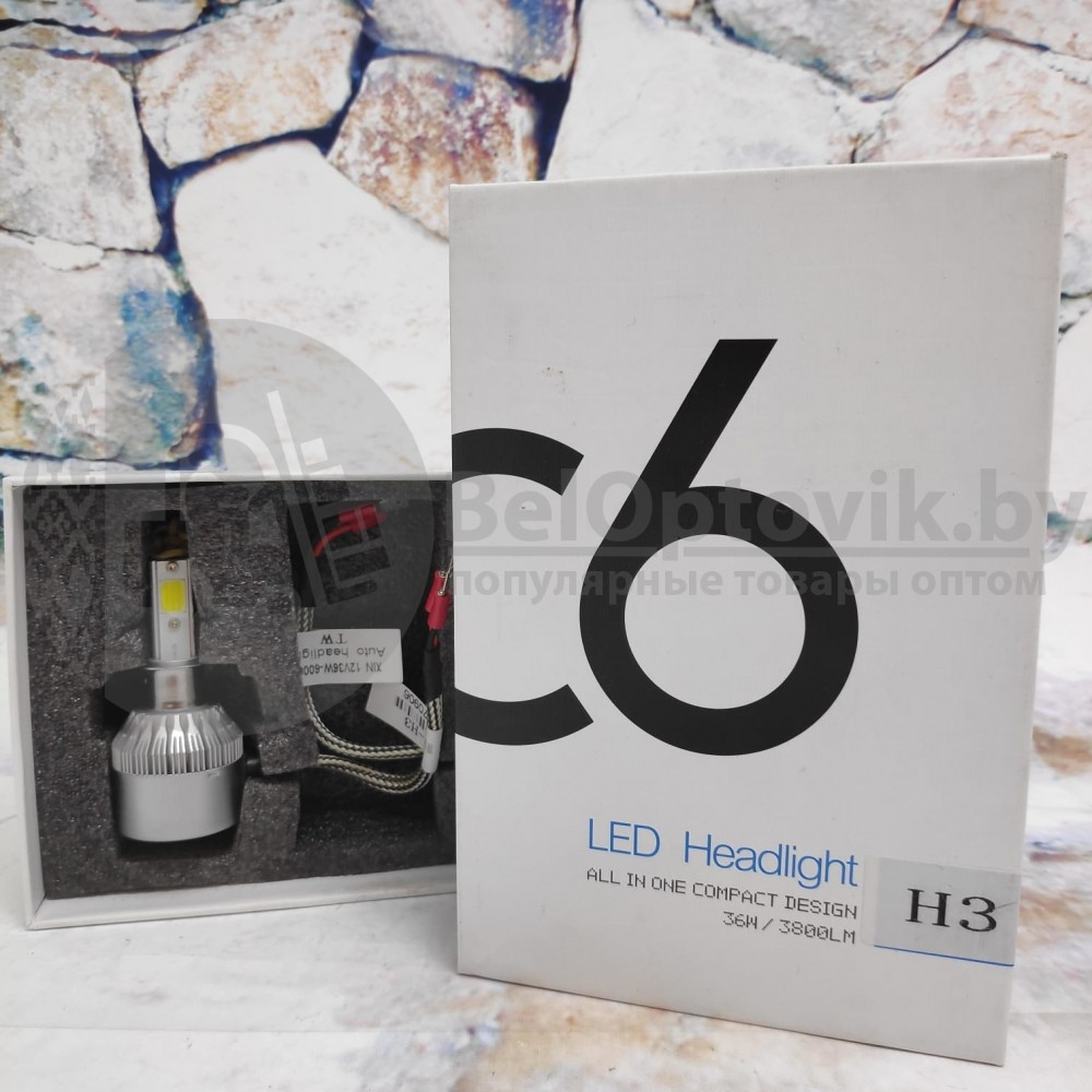 Светодиодные лампы головного света Led Headlight C6 H11 - фото 6 - id-p119755045