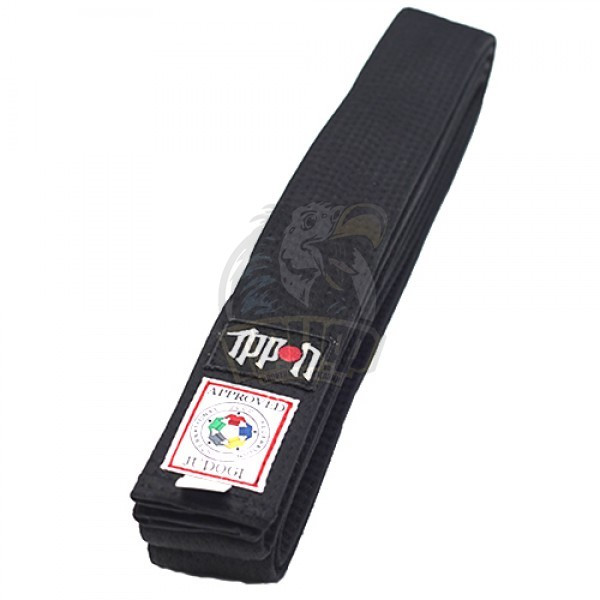 Пояс дзюдо Ippon Gear Legend IJF Black (арт. JIBIJF)