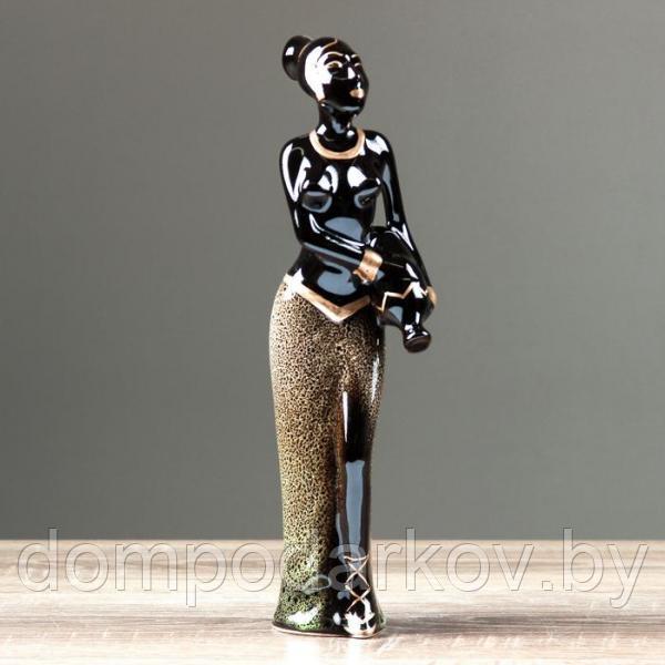 Сувенир-статуэтка средняя "Эфиопка с кувшином", 31 см, микс - фото 3 - id-p119769612