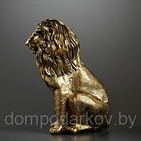 Фигура "Лев сидящий" золото 40х25х56см, фото 2