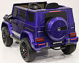 Детский электромобиль RiverToys Mercedes-AMG G63 4WD K999KK (синий глянец) Лицензия полноприводной, фото 4