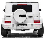 Детский электромобиль RiverToys Mercedes-AMG G63 S307 (белый) Лицензия, фото 5