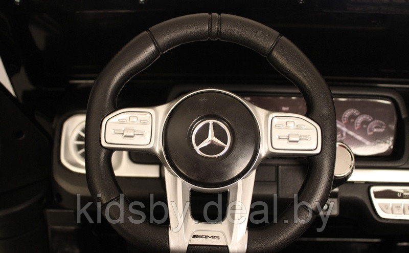 Детский электромобиль RiverToys Mercedes-AMG G63 S307 (белый) Лицензия - фото 6 - id-p119784132
