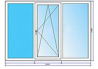 Окно ПВХ 2000х1400
