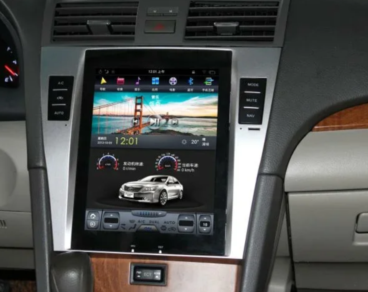 Штатная магнитола в стиле Tesla Toyota Camry V40 (2006-2012) Android 10 4/64 - фото 1 - id-p119790389