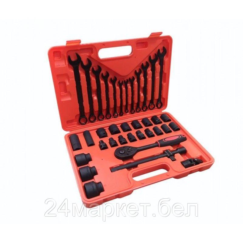 WMC TOOLS Набор инструментов ударных 37пр.1/2"(6гр.)(8-32мм) WMC TOOLS 4037 - фото 1 - id-p118715563