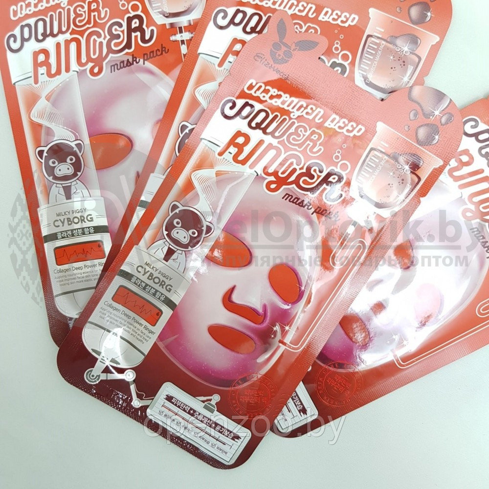 Тканевая маска ELIZAVECCA 23ml, Original Korea Маска-лифтинг медовая Honey Deep Power Ringer Mask Pack - фото 4 - id-p119823071