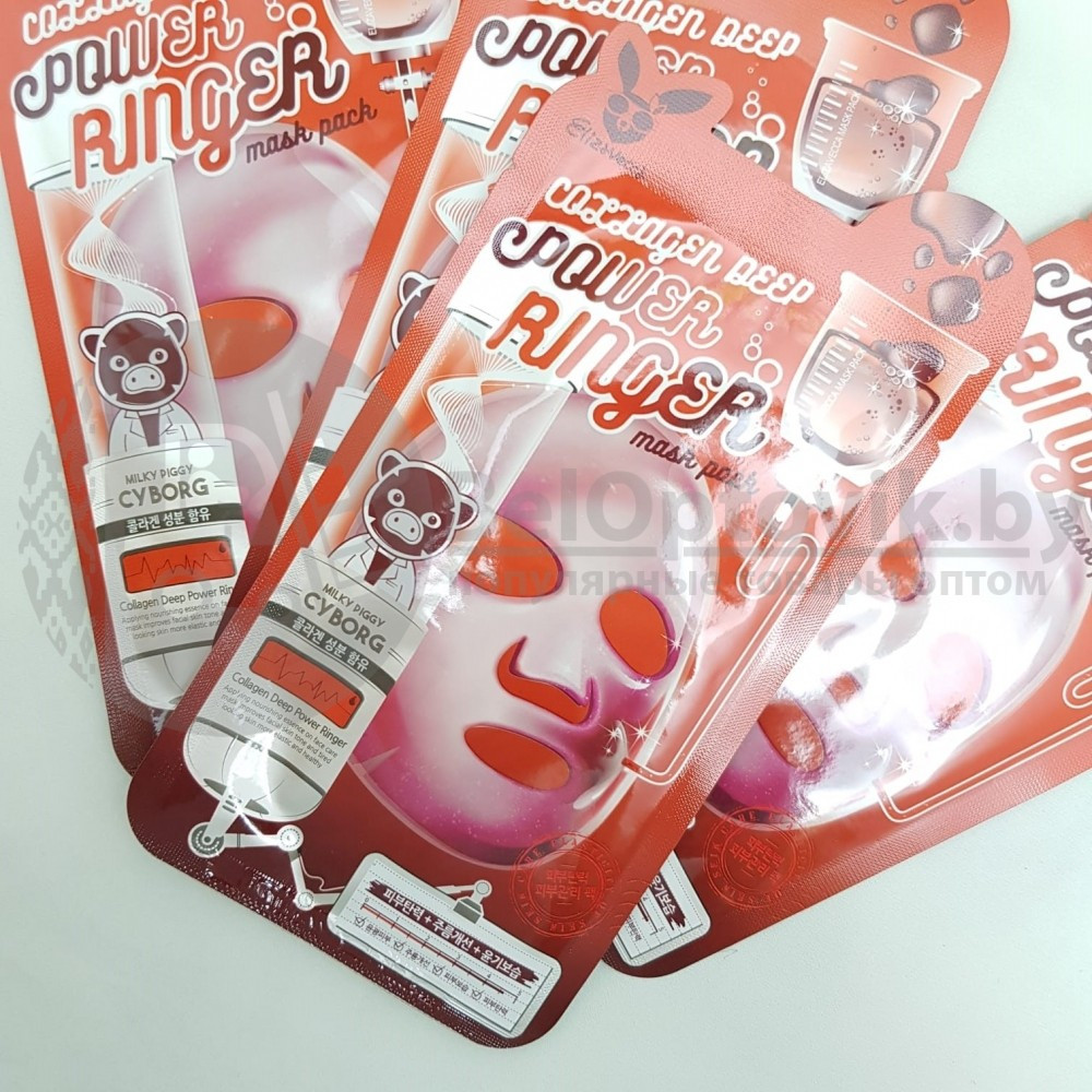 Тканевая маска ELIZAVECCA 23ml, Original Korea Витаминная Vita Deep Power Ringer Mask Pack - фото 4 - id-p119823406