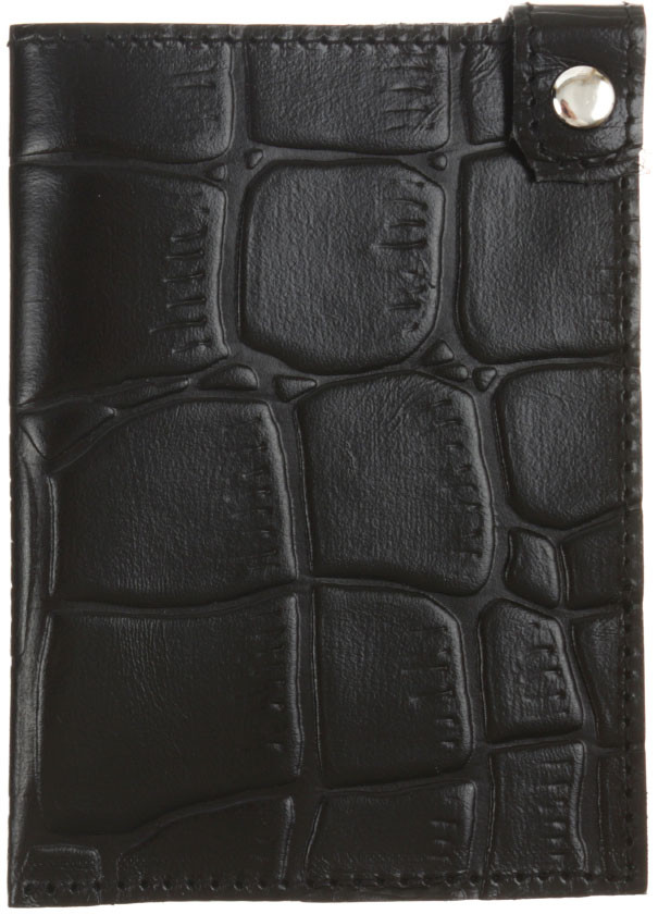 Футляр для паспорта «Кинг» 6053 100*140 мм, рифленый, черный - фото 1 - id-p87816042