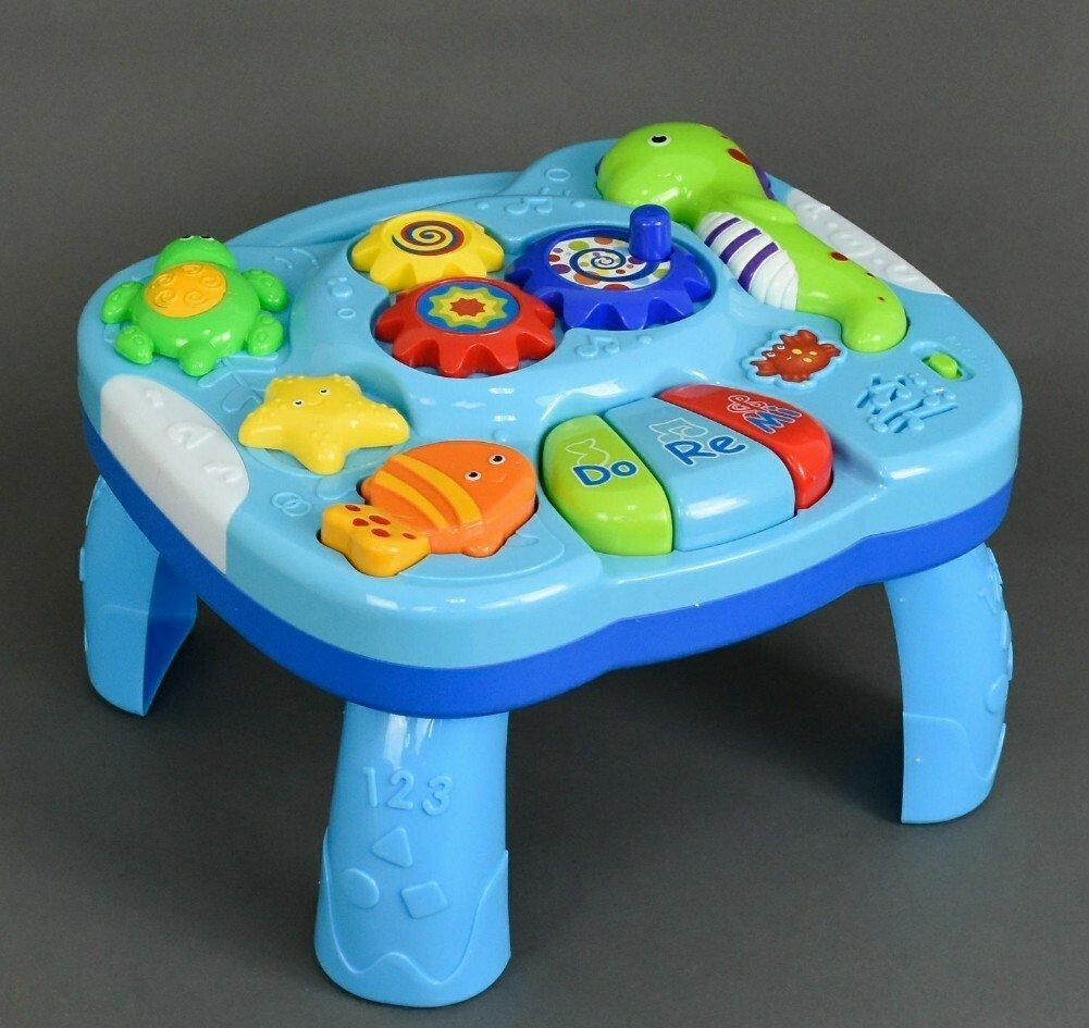 Детский музыкальный развивающий столик пианино арт. 1088 игровые музыкальные столики для детей малышей - фото 4 - id-p119845807